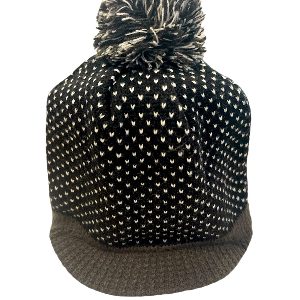 Chunky Cable Knit Slouch Pom Beanie Oversized Hanging Women Ski Hat Winter